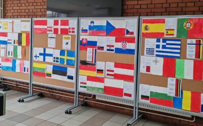 Izložba „Zastave zemalja Europske unije“ u holu škole