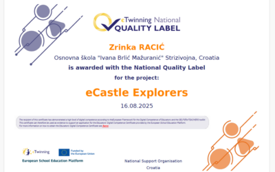 eTwinning projekt nagrađen Nacionalnom oznakom kvalitete