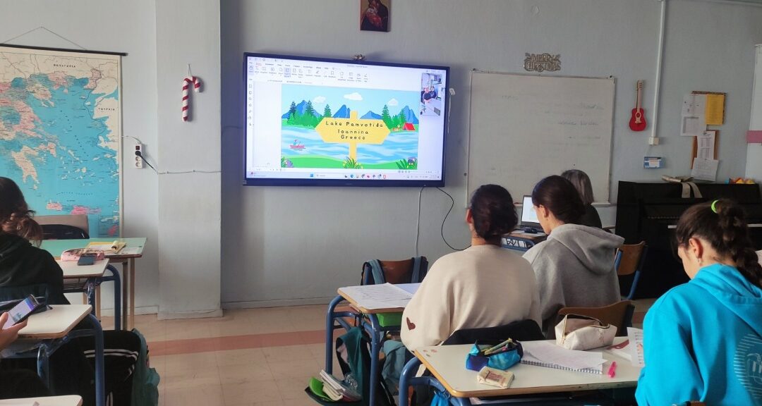 Online sastanak učenika 6.a razreda s učenicima iz Grčke