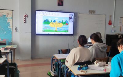 Online sastanak učenika 6.a razreda s učenicima iz Grčke