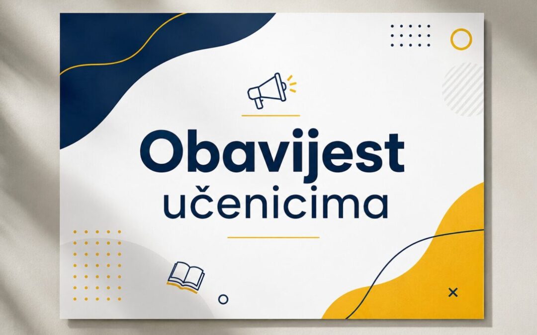 Obavijest učenicima osmih razreda